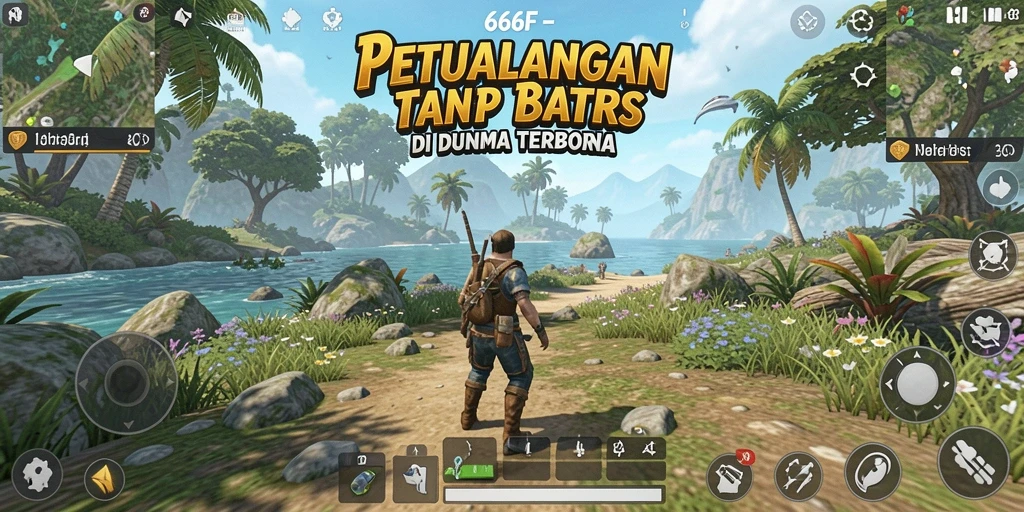 Gameplay seru di dunia terbuka 666F yang menakjubkan.
