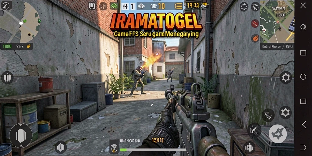 Tampilan gameplay seru dalam IRAMATOGEL dengan aksi menegangkan.