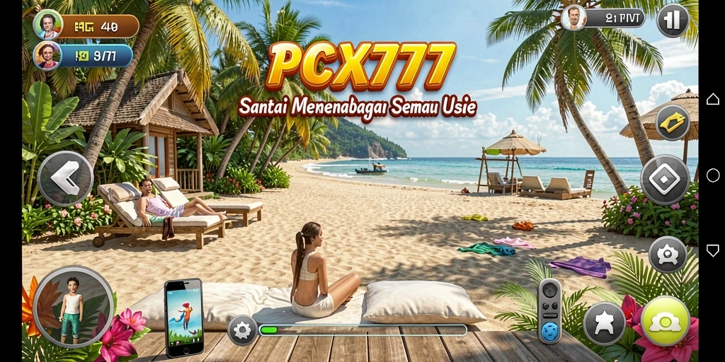 Tampilan menarik dari gameplay PCX777 yang menyenangkan.