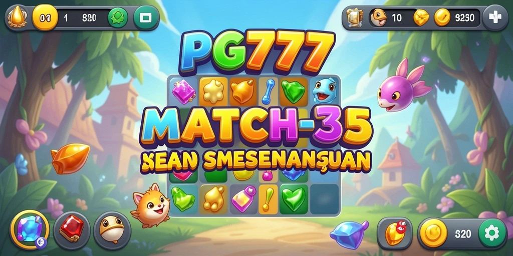 Tampilan gameplay PG777 yang seru dengan elemen Match-3.