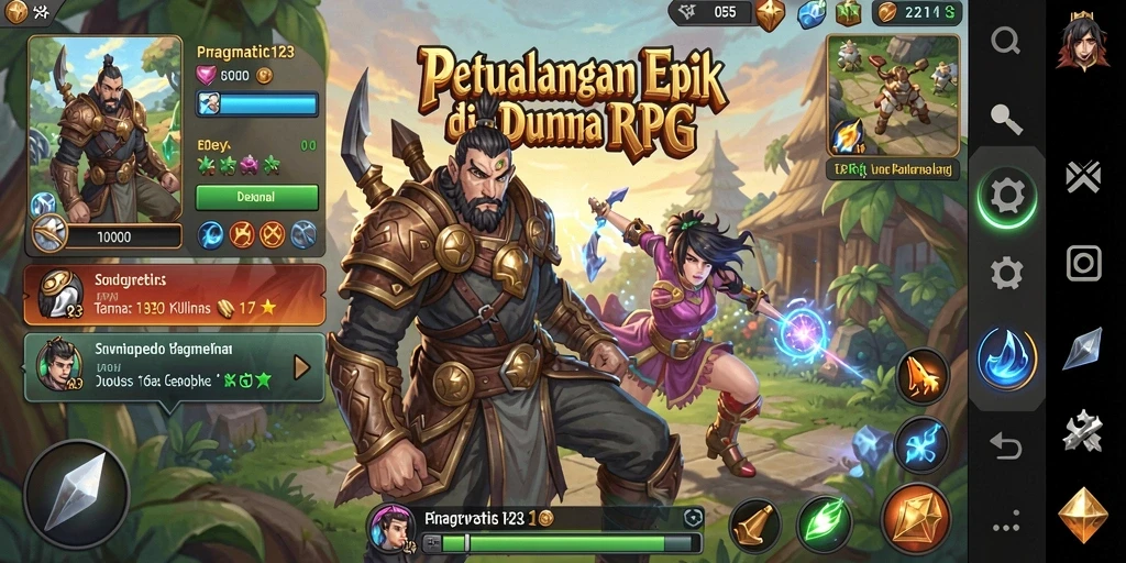 Tampilan menarik dari gameplay RPG PRAGMATIC123 dengan aksi seru.
