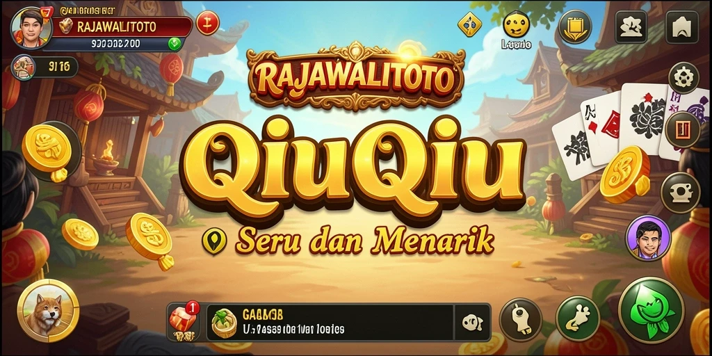 Tampilan gameplay seru RAJAWALITOTO dalam keseruan QiuQiu.