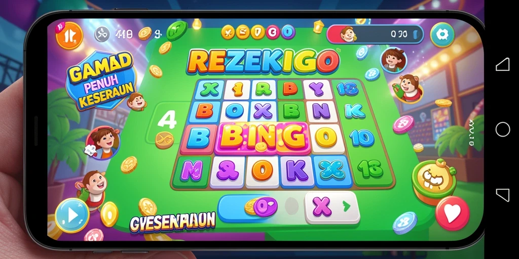 Tampilan gameplay Bingo yang seru di REZEKIGO.